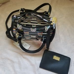 Betsey Johnson Satchel cat unicorn
